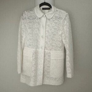 Zara White Lace Jacket